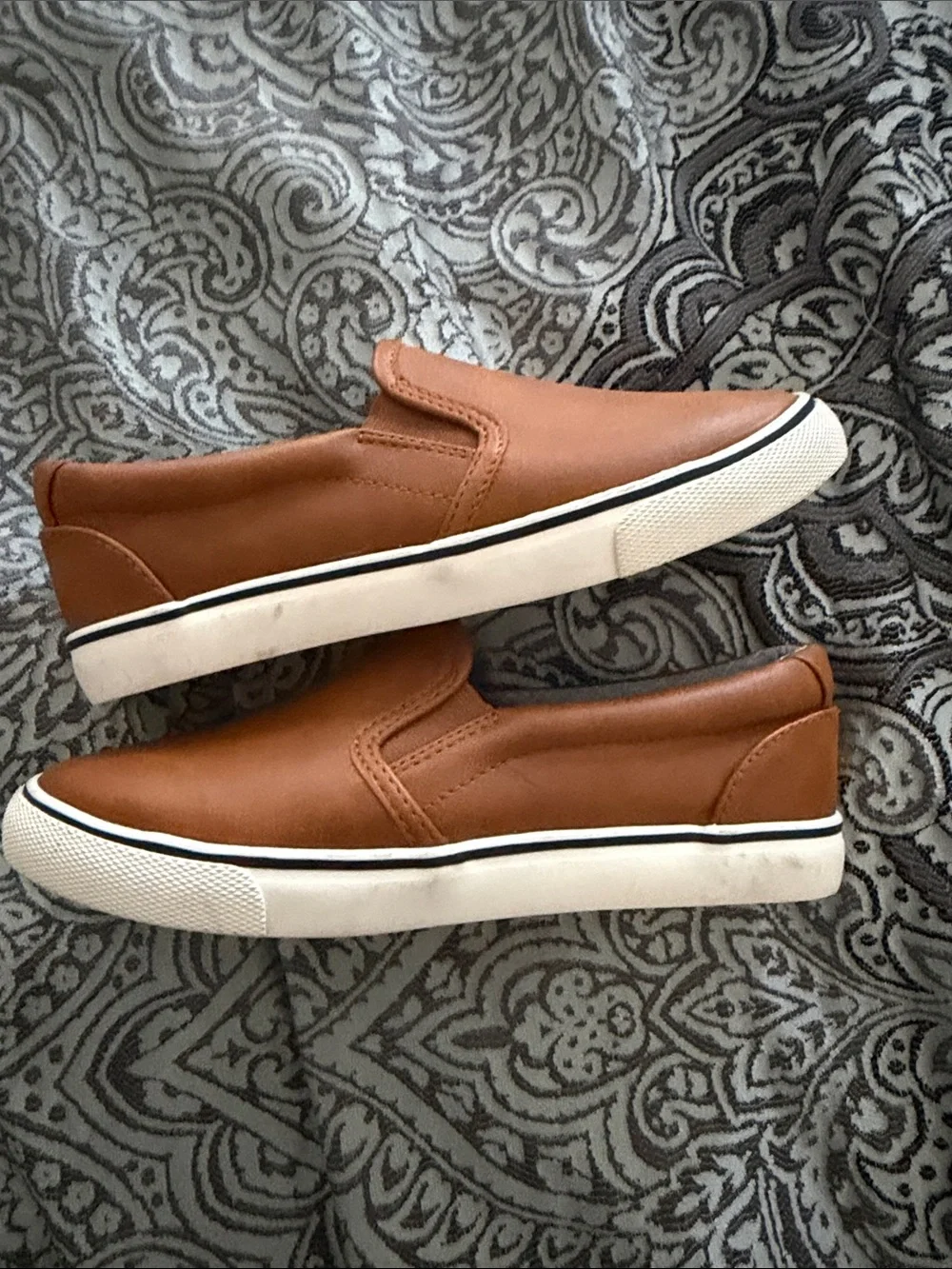 Cat & Jack Casual Slip-On Loafers in Chestnut Brown